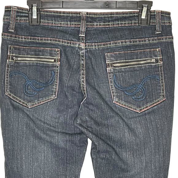Crest Jeans Skinny Leg Jeans with Snap closure hem zippered pockets Size 7/8 - Picture 6 of 8